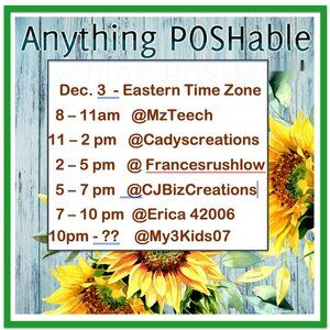 Anything POSHABLE Share Show with Pam.